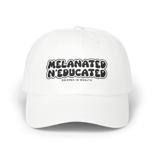 Melanated Dad Cap, Trendy Adjustable Hat for Gift, Stylish Cap, Streetwear Accessory, Fun Statement Hat, Black History Celebration