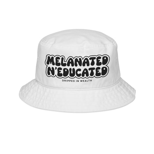 Melanated & Educated Bucket Hat – Streetwear Statement for the Culture
