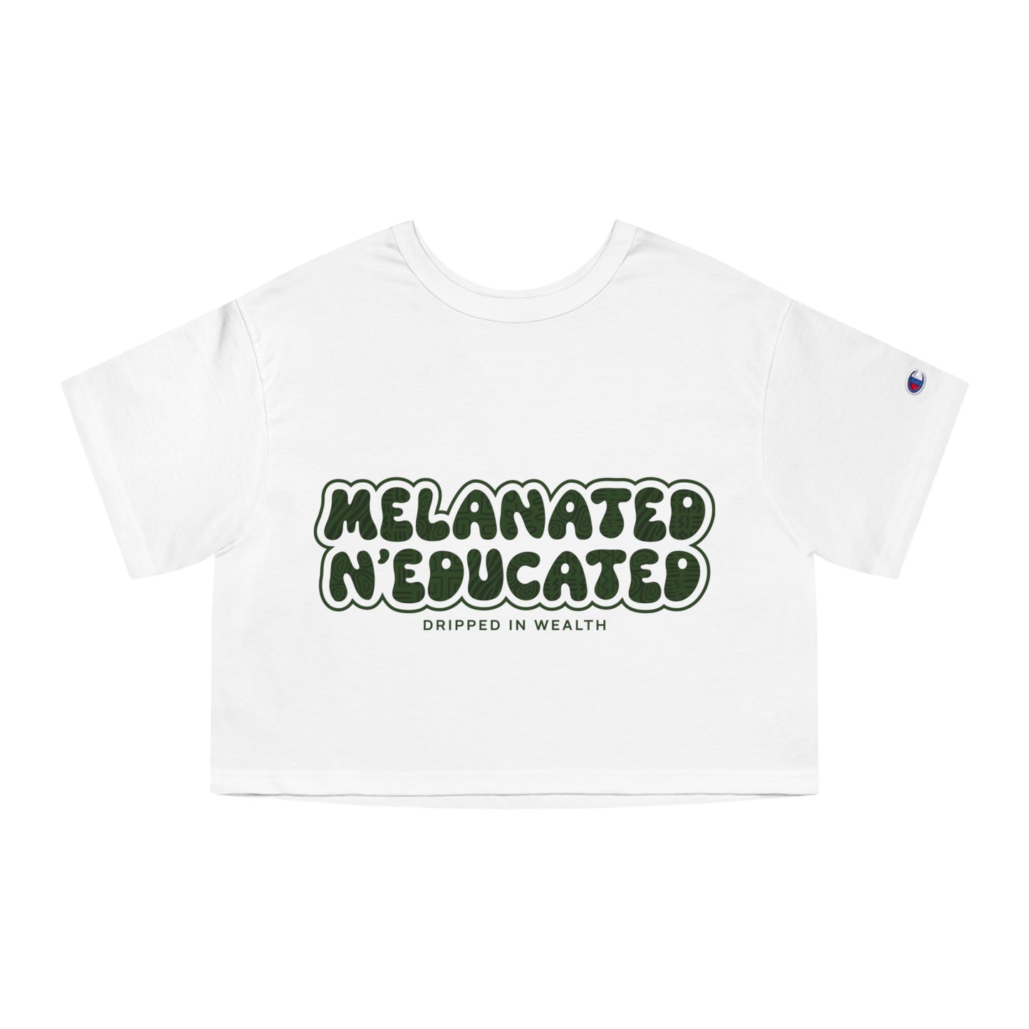 Melanated N’ Educated Cropped Tee | Soft. Bold. Unapologetic.